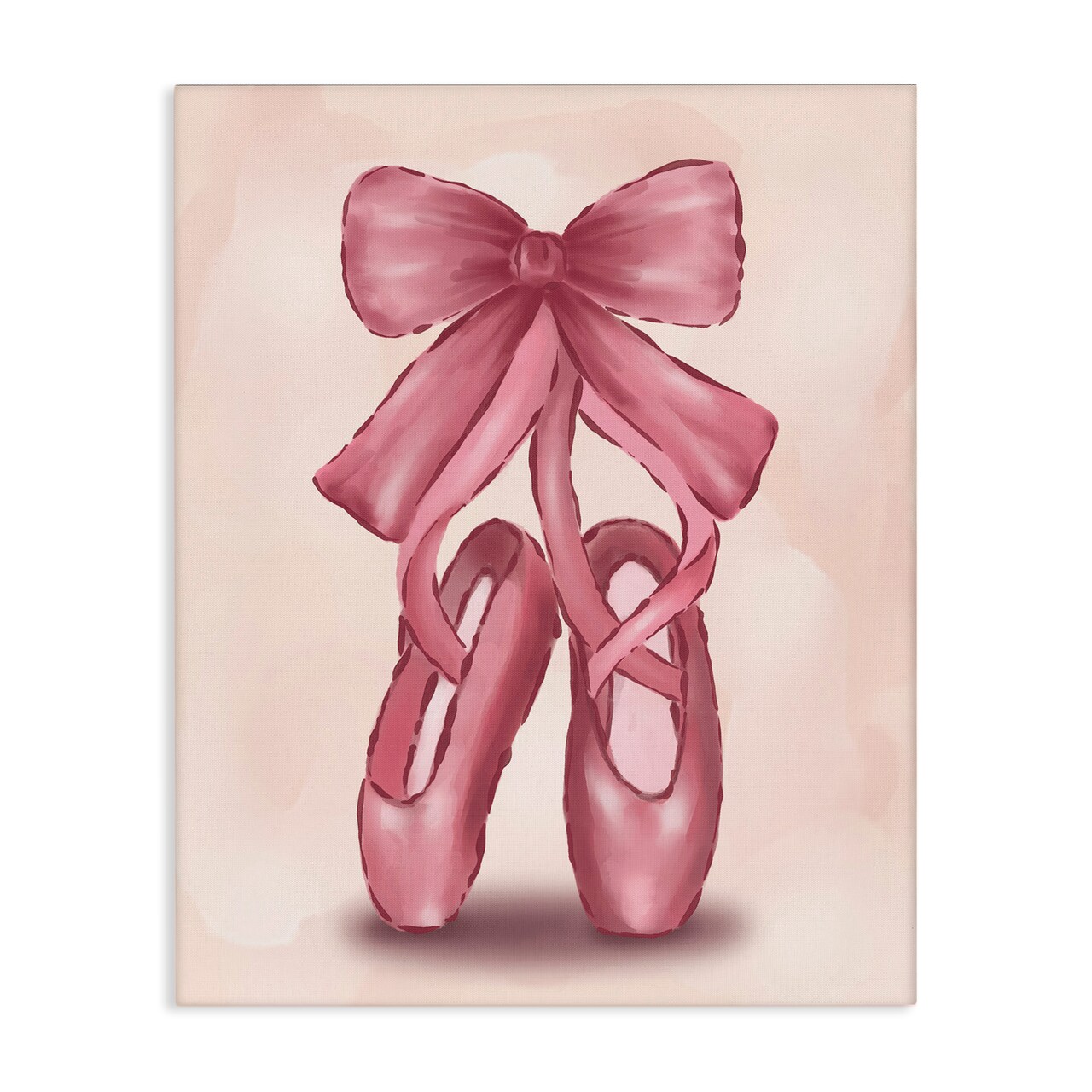 Stupell Industries Ballet Slippers Bow Canvas Wall Art Design by Hey Bre! Creative Studio